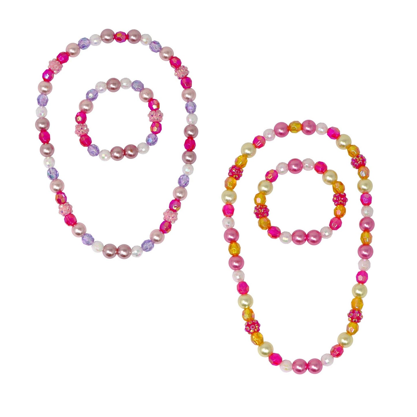 Pink Poppy - Butterfly Friends Necklace / Bracelet Set - (Pack Size: 6)