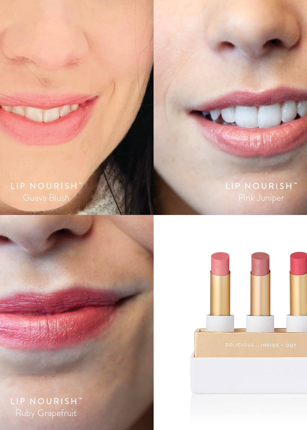 Lip Trio - Buttery Pinks Sheer Lipstick