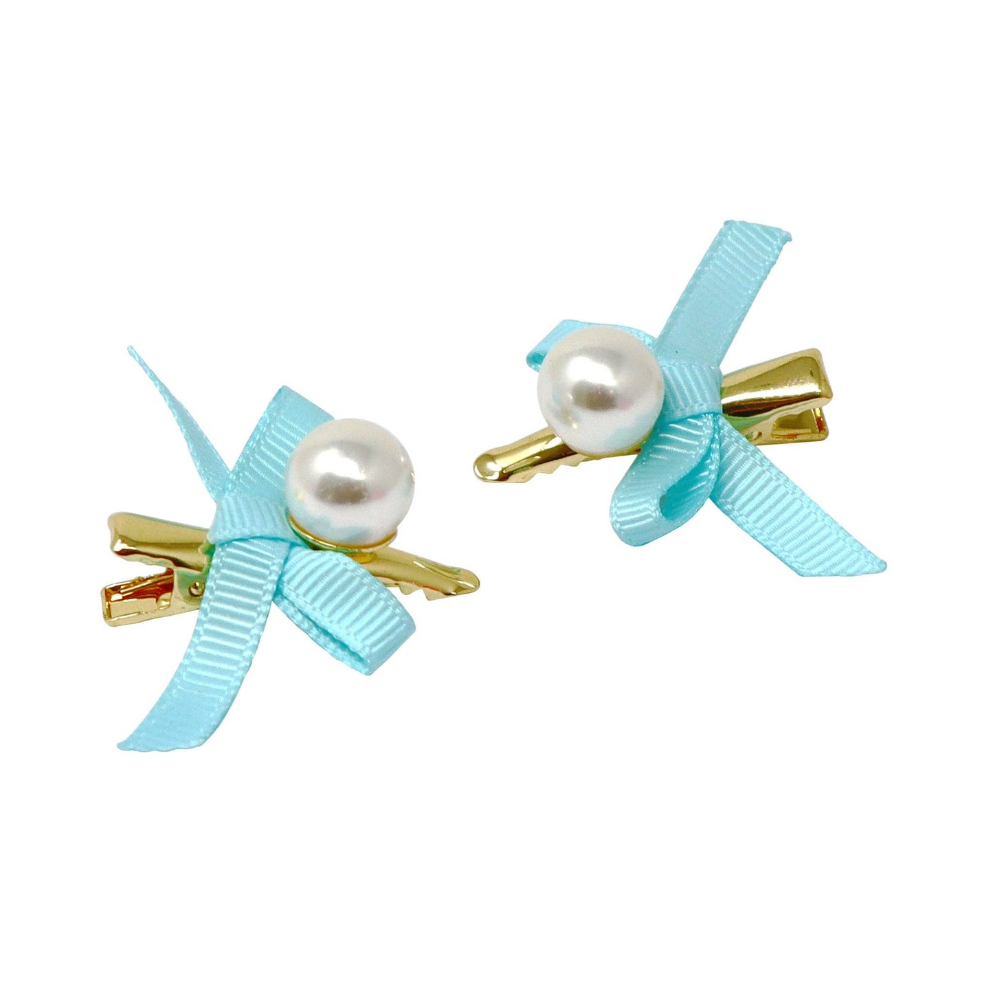 Pink Poppy - Pearl Hair Clips - (Pack Size: 6)