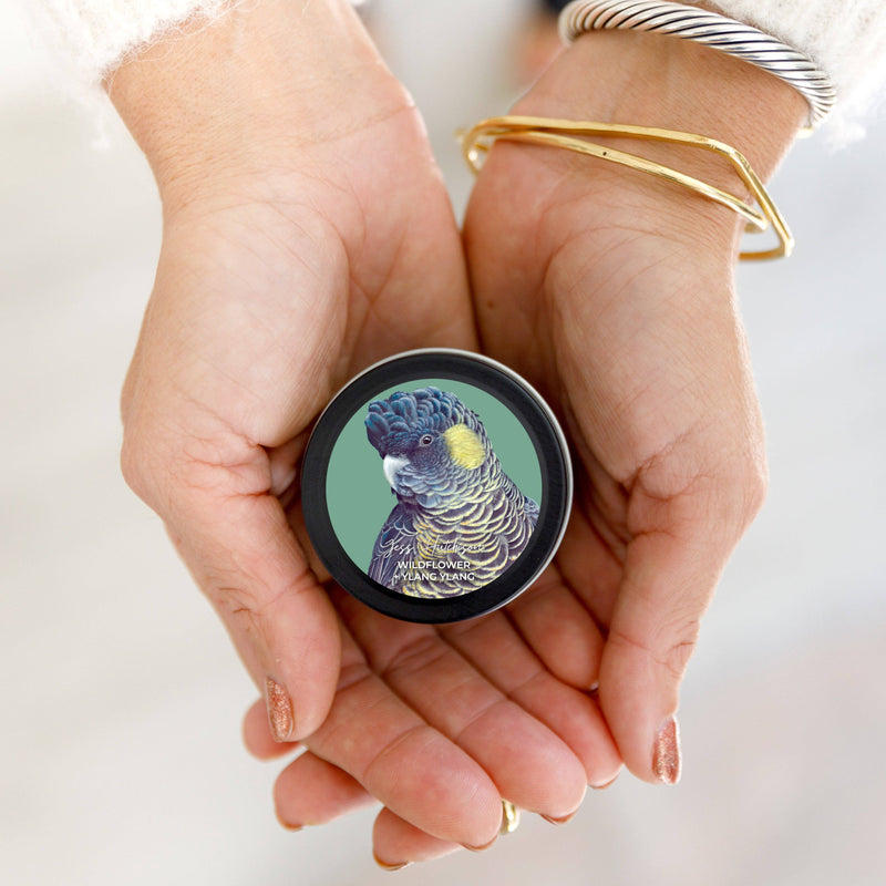 Aroma Pot - Australian artist soy candle mini tin | Wildflower + Ylang Ylang | 15+hrs