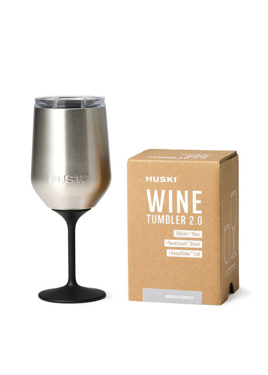 Huski Wine Tumbler 2.0 - Brushed Stainless