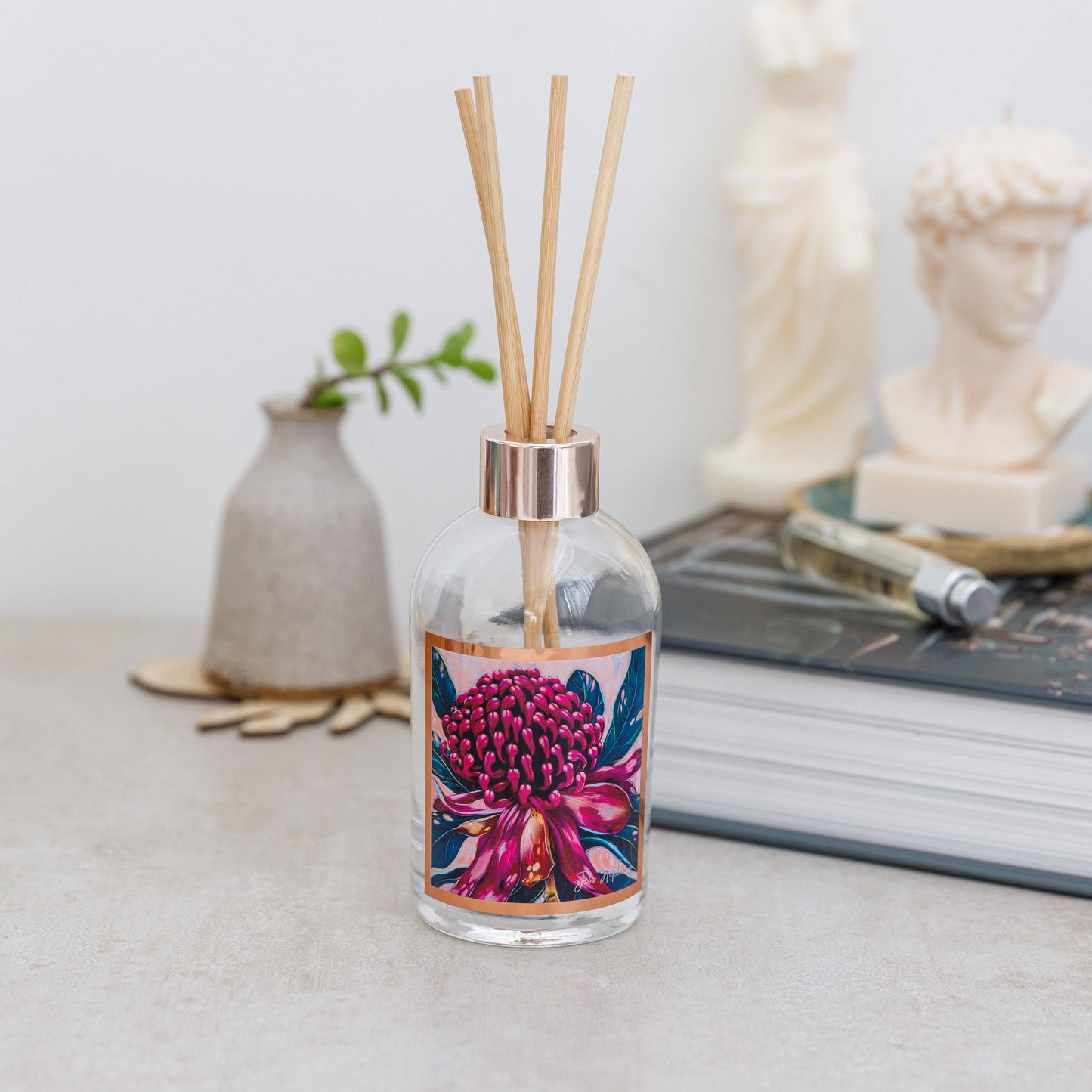 Aroma Pot - 200ml Australian artist reed diffuser - Kakadu plum