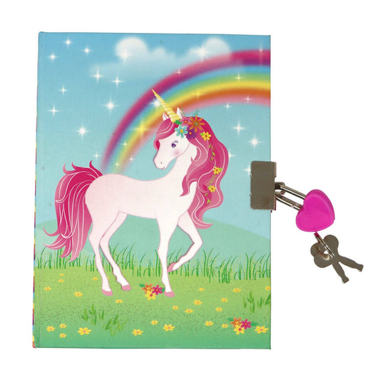 Pink Poppy - Stardust Unicorn Lockable Notebook