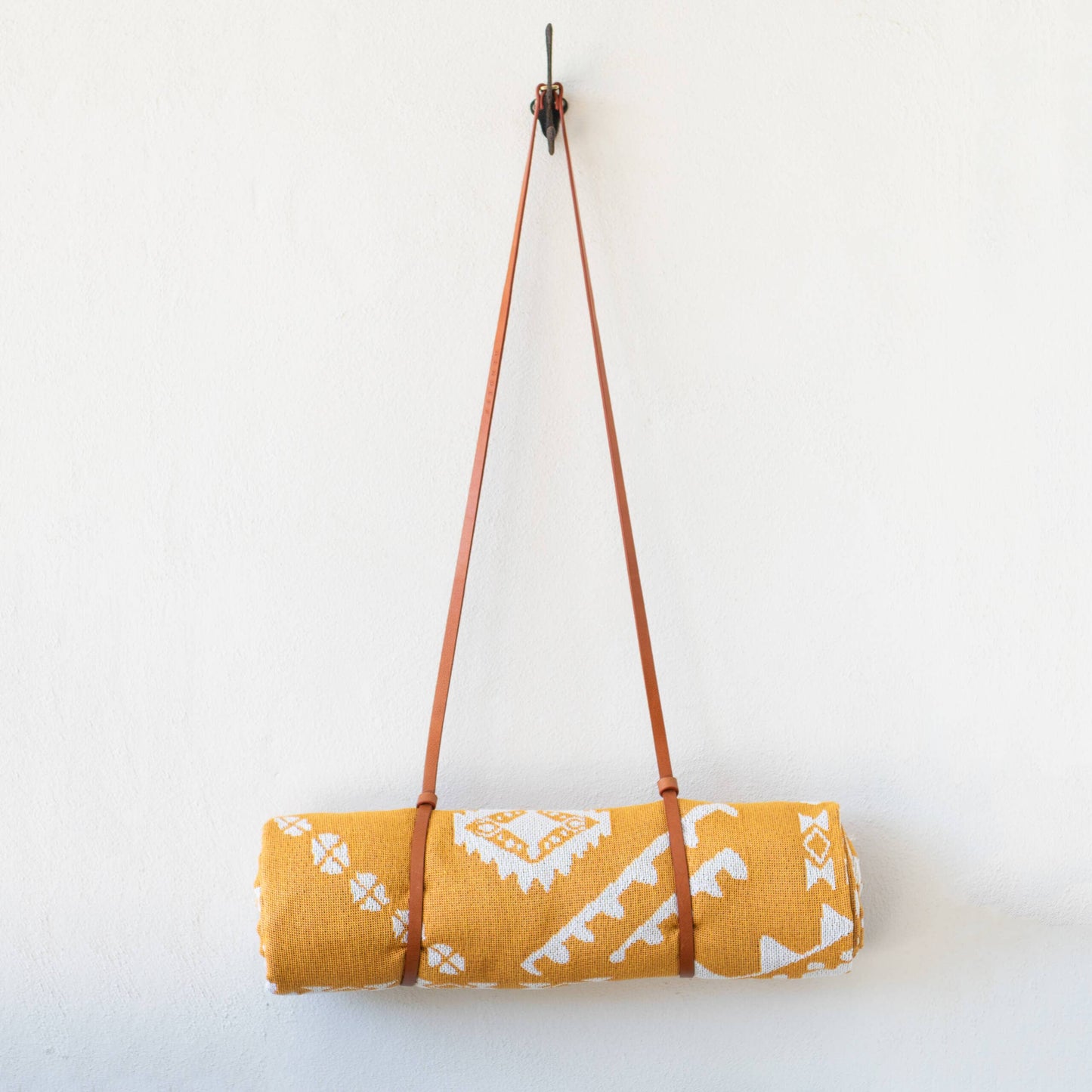 HENDEER - 'Good Day Sunshine' Woven Picnic Rug/Throw: Large 170x200cm