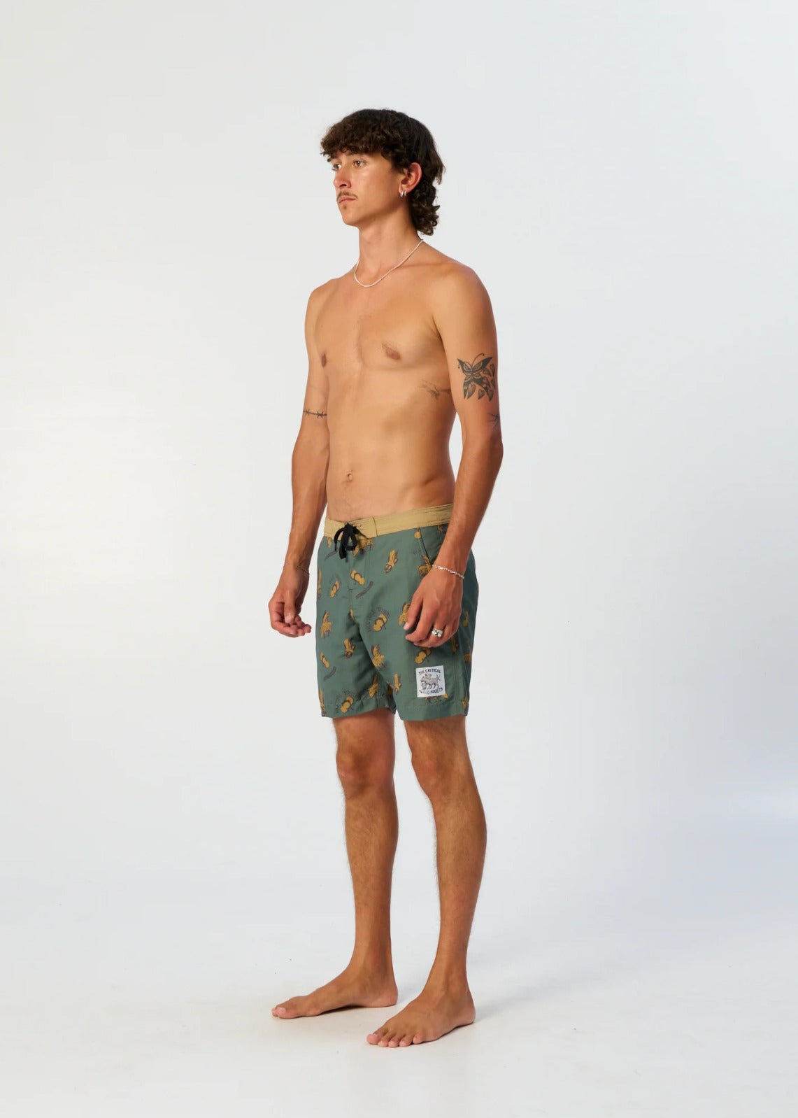 Peace Thong 17" Boardshort - Green
