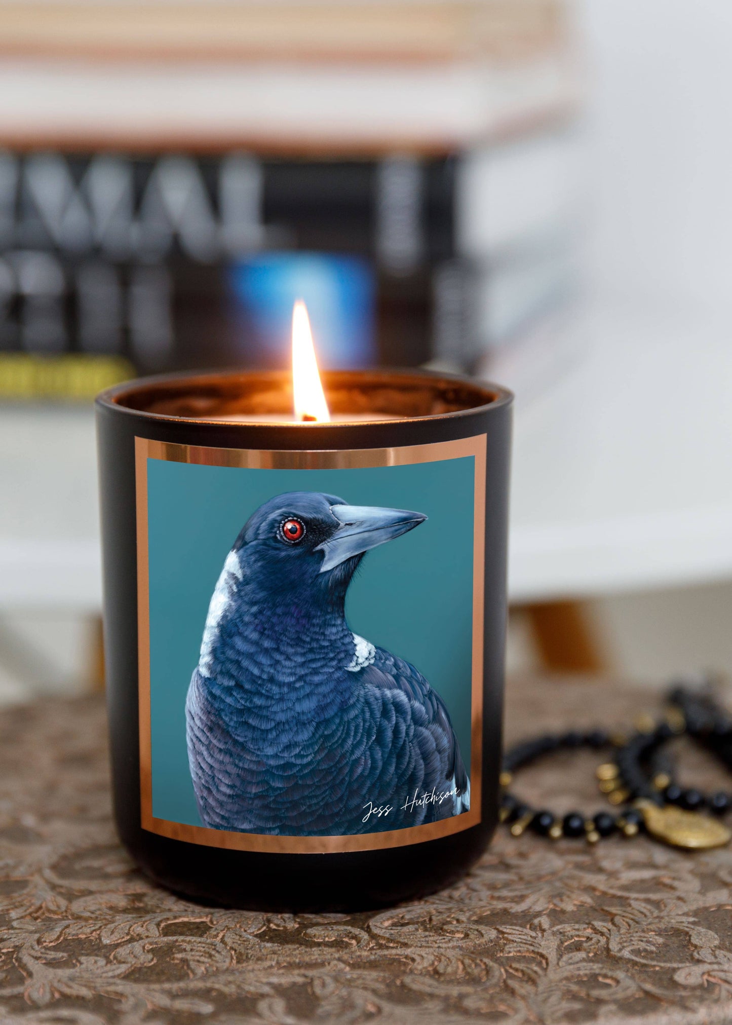 Australian artist soy candle | Patchouli Cedarwood | 50+hrs