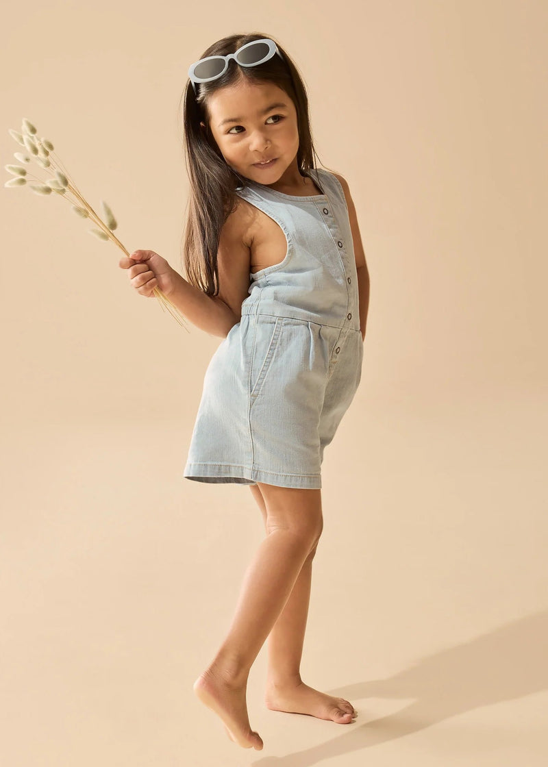 Organic Denim Jumpsuit - Denim