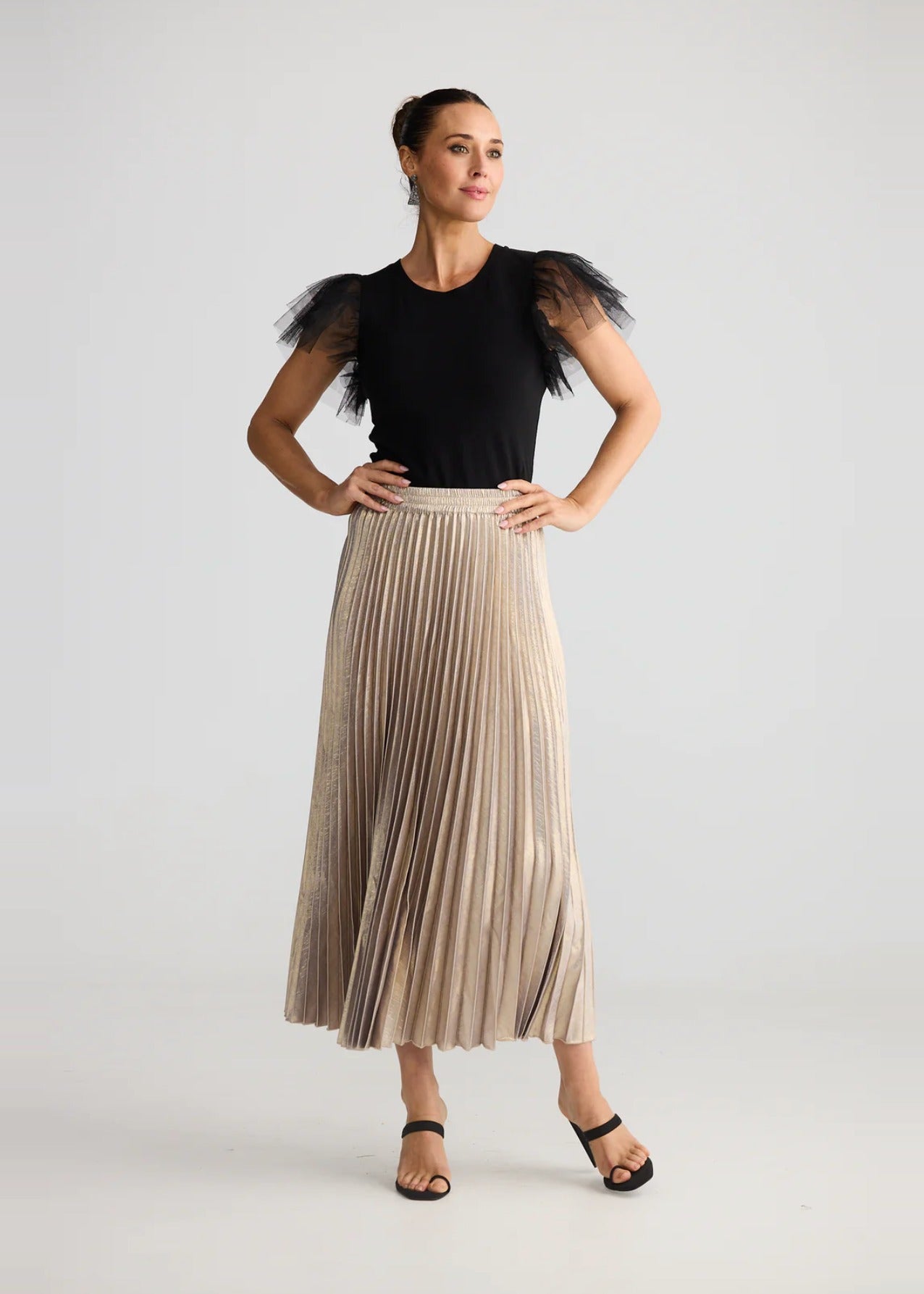 Alias Pleated Skirt - Titanium