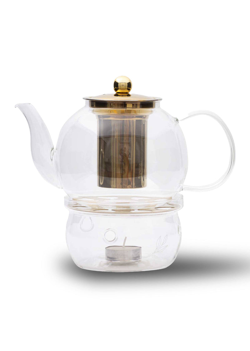 Glass & Gold Teapot