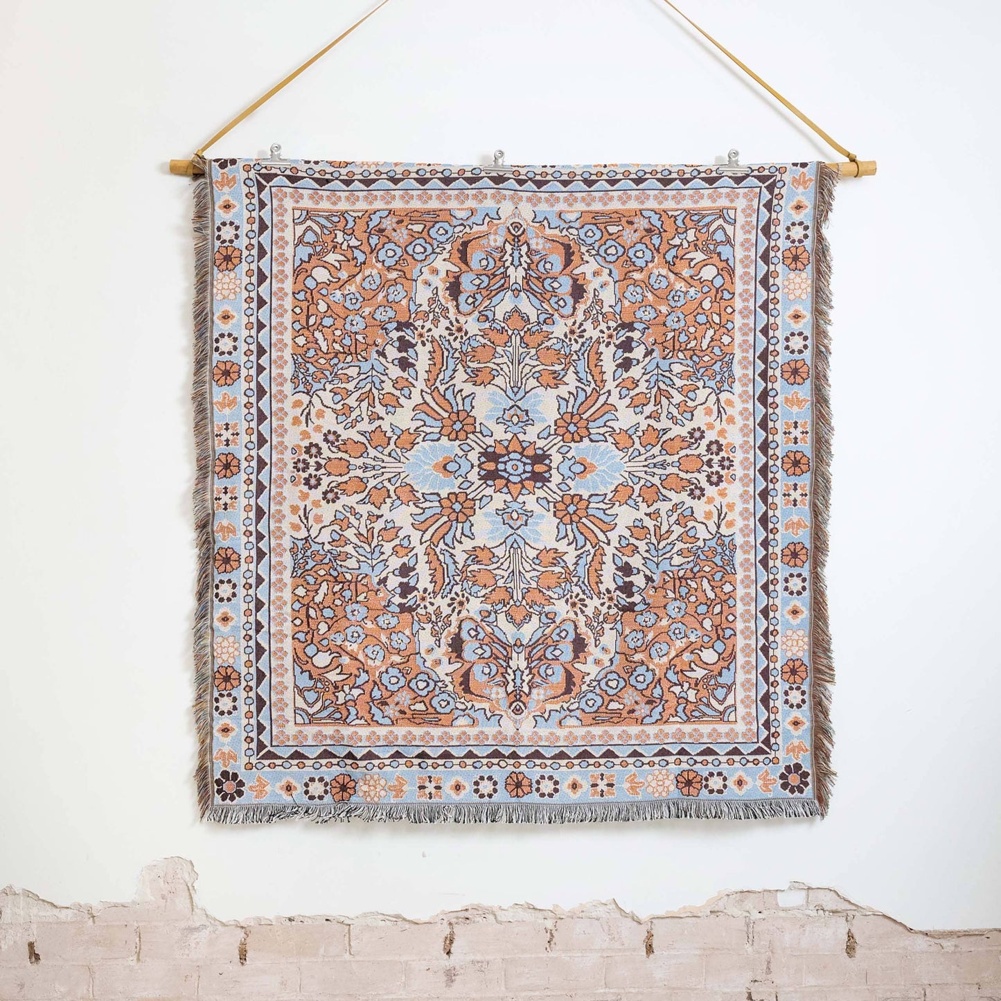HENDEER - 'PS I Love You' Woven Picnic Rug/Throw: Large 170x200cm