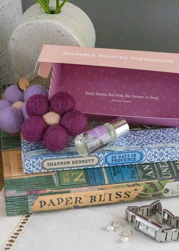 Felt Flower Fresheners - Amber & Lavender