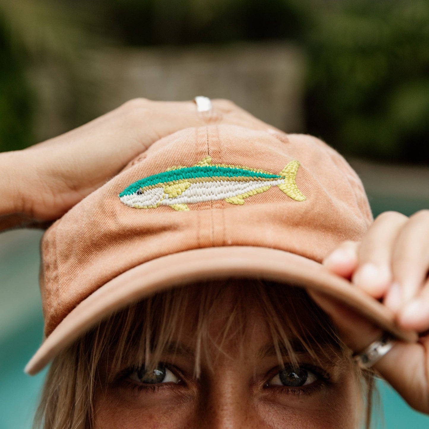 Pallion Point - Kingfish Fish Lid | Cotton Dad Cap in Rust