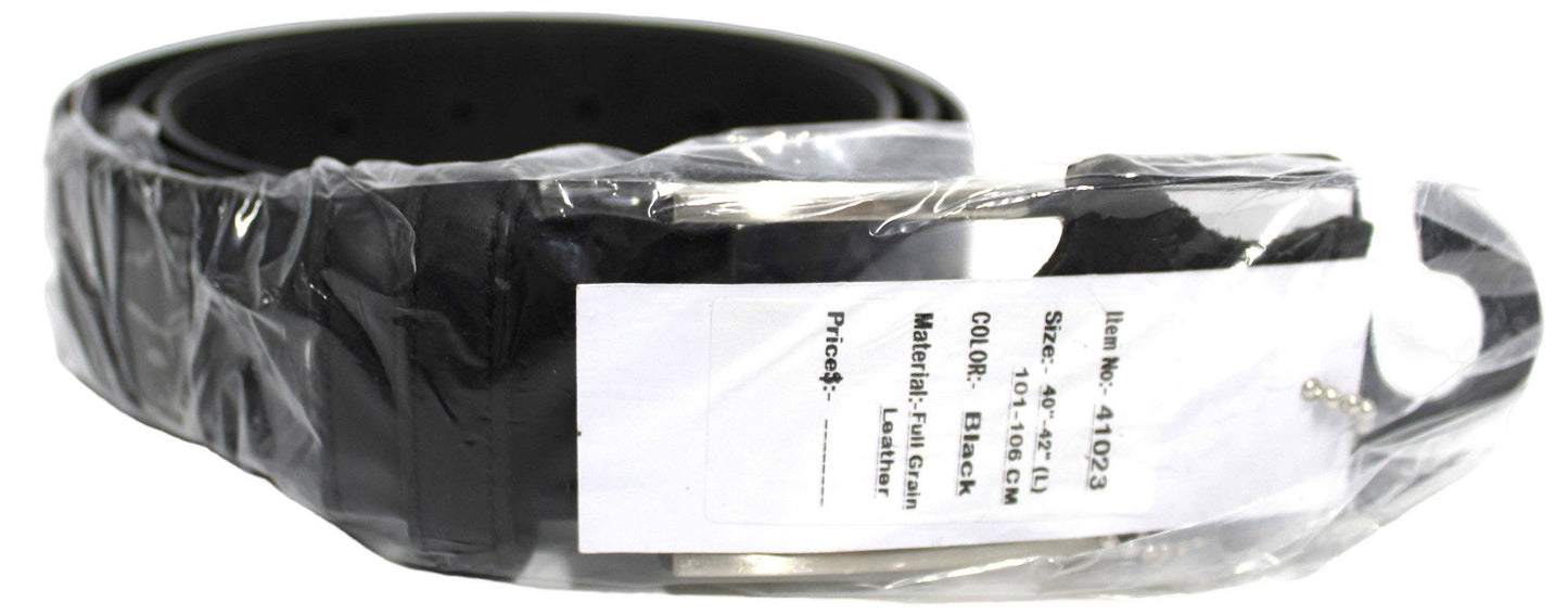 Genuine Leather Quality Men’s Belt - Black 34 Inches