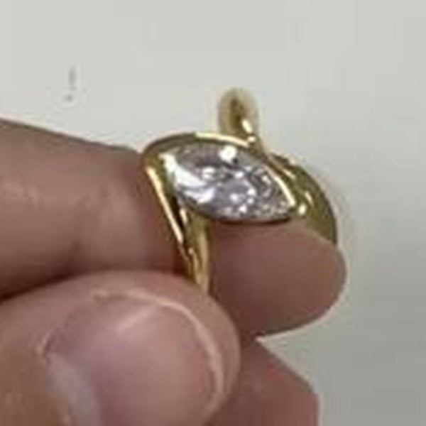 Marquise Crystal Ring - Gold