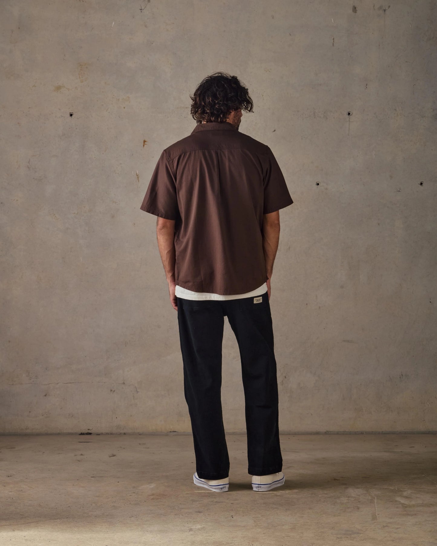 Brushed Twill Pants - Black