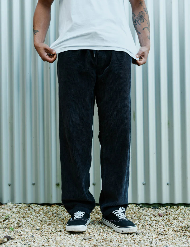 Burbank Elastic Cord Pant - Charcoal