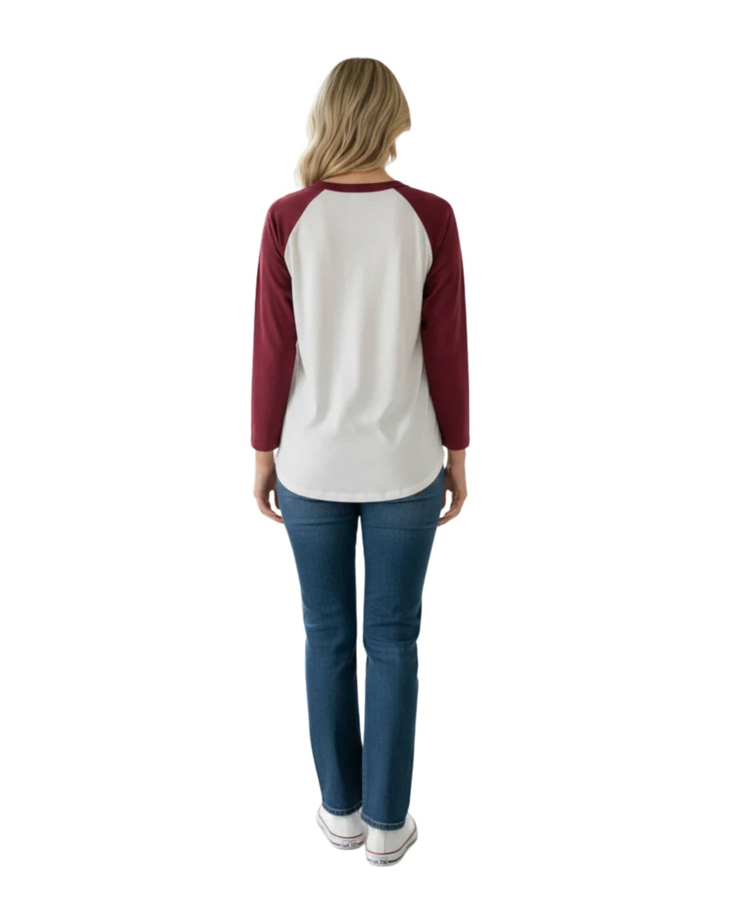 You Are Magic Raglan Tee - White/Burgundy