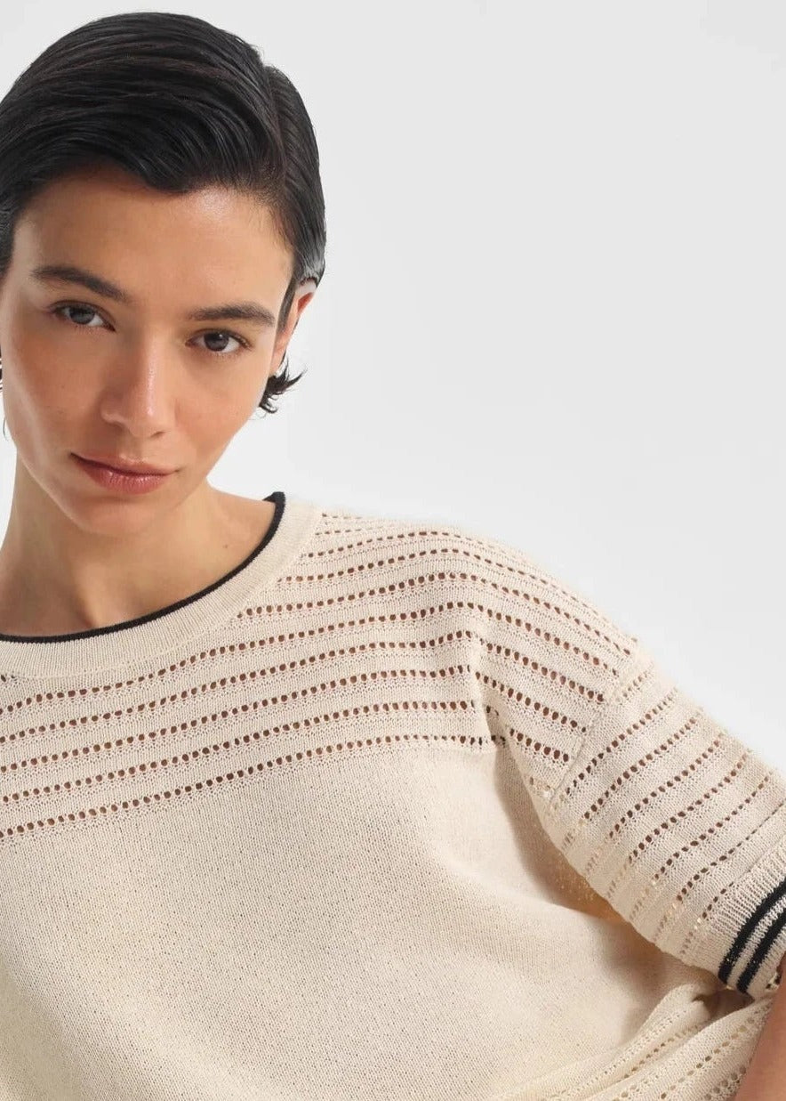 Dallas Knit Tee Milk