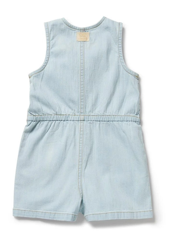 Organic Denim Jumpsuit - Denim