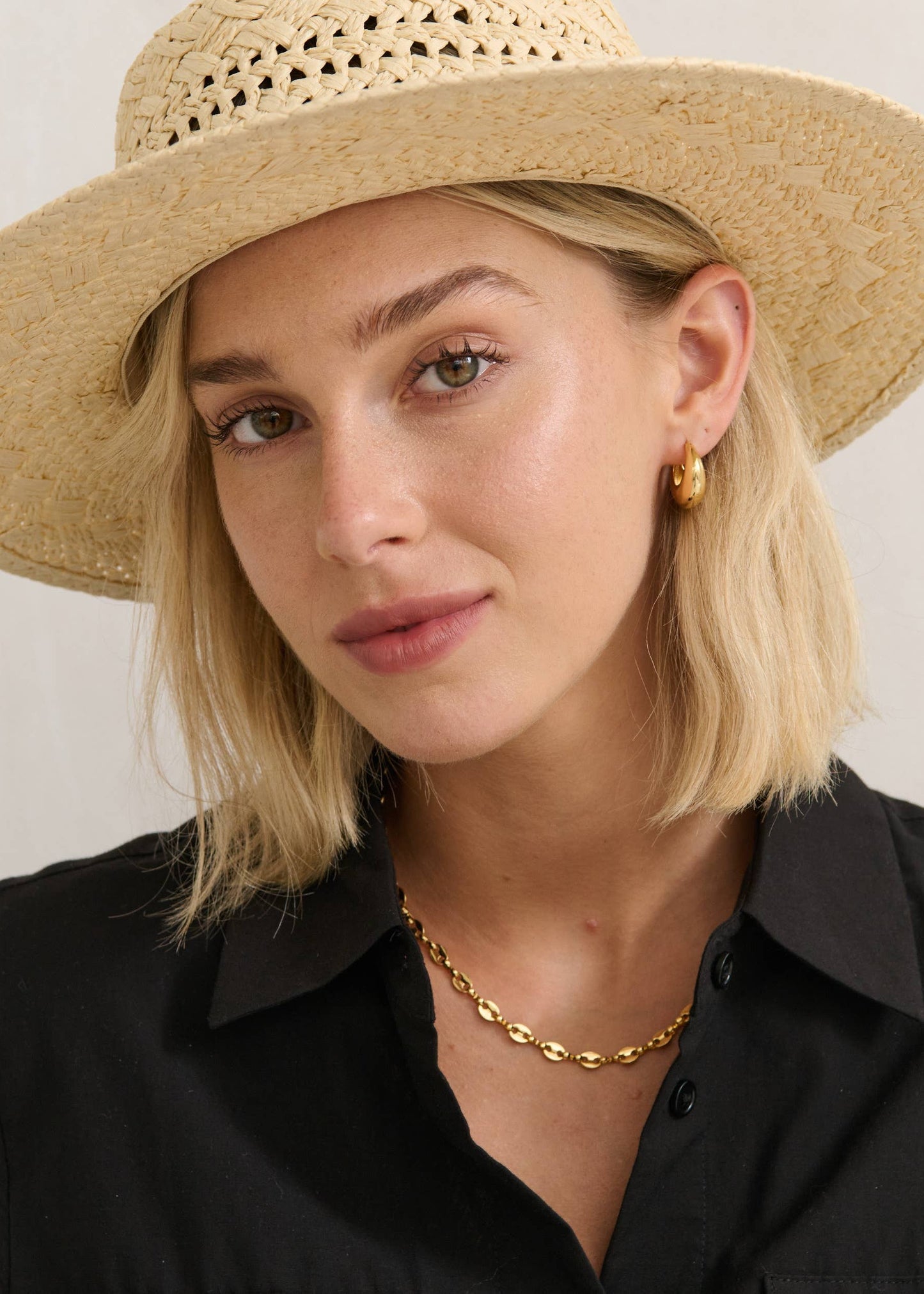 Angels Whisper Accessories - Joyce Straw Hat in Beige