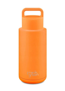 34oz Ceramic Reusable Bottle - Neon Orange