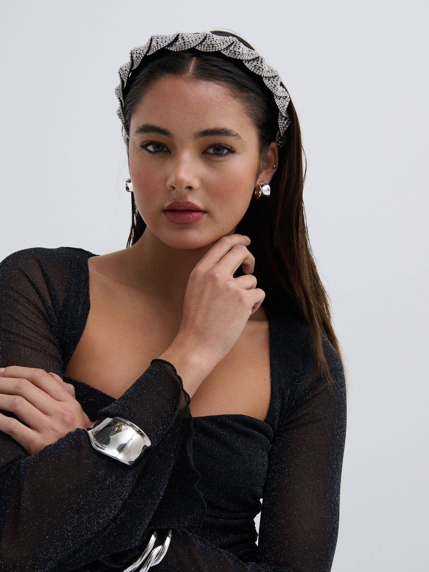 Angels Whisper Accessories - Twist Rhinestone Statement Headband