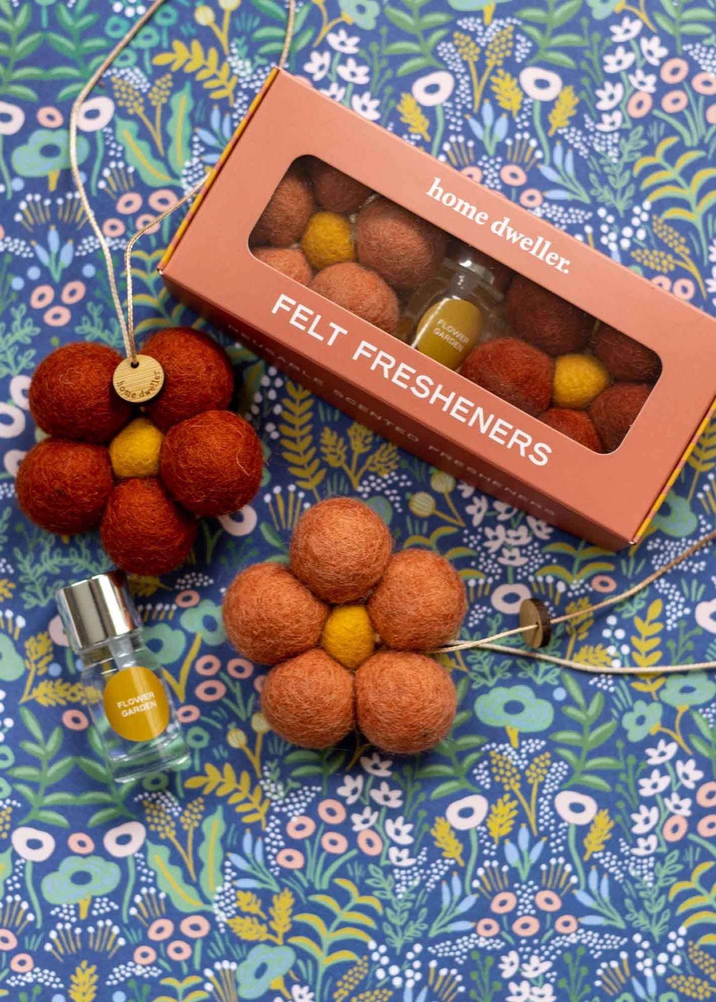 Felt Flower Fresheners - Flower Garden