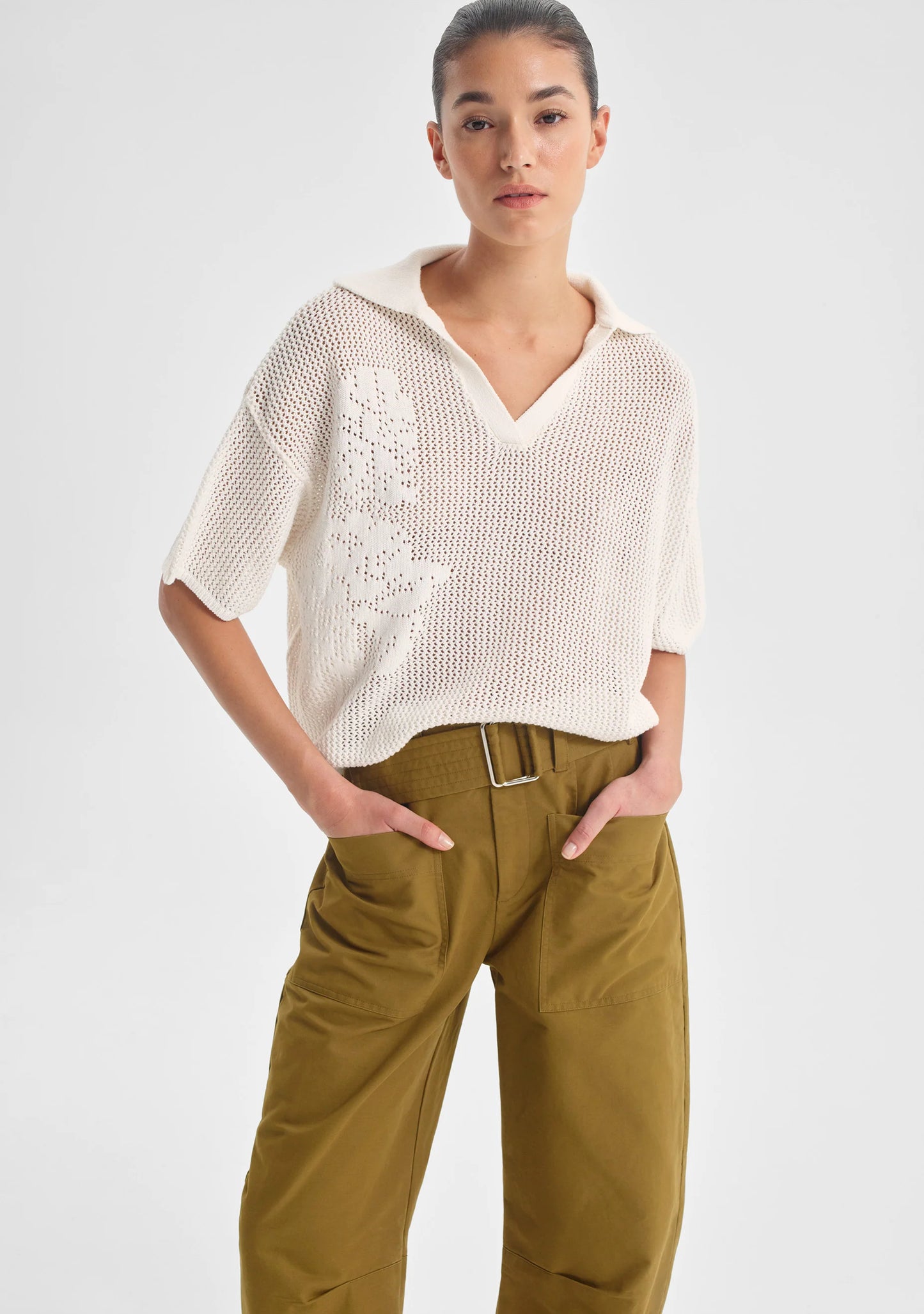 Chiara Knit Top - White