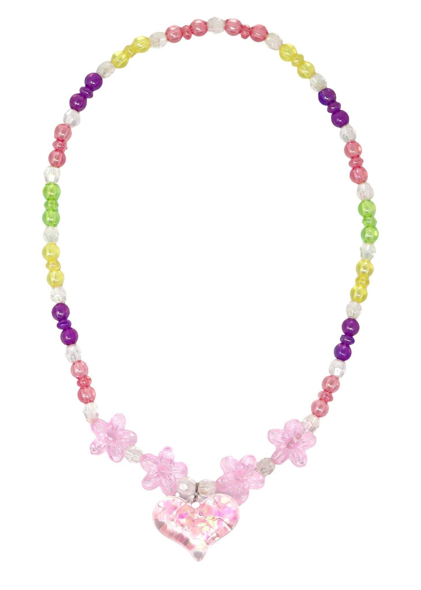 Pink Poppy - BFF Rainbow Heart Necklace Set