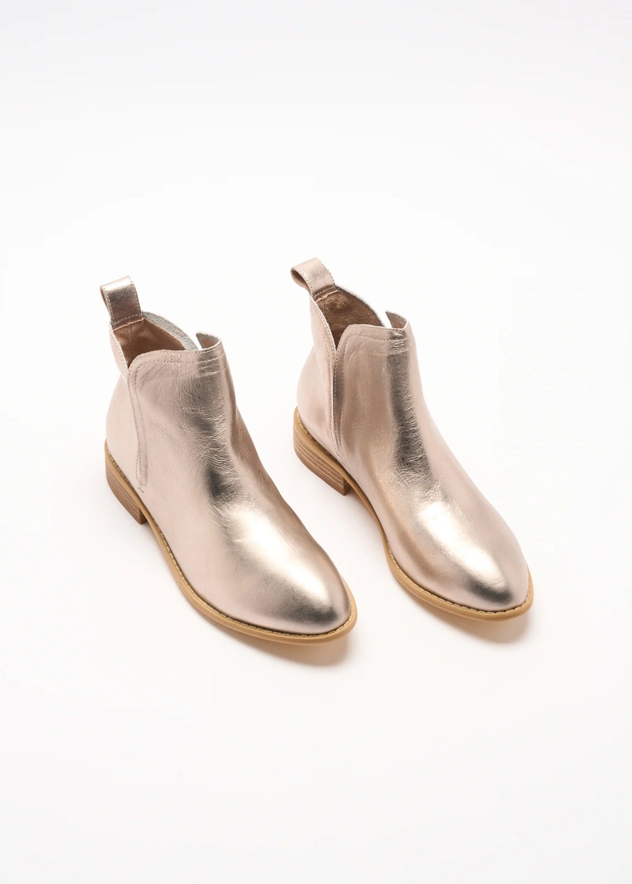 Douglas Leather Boot - Champagne