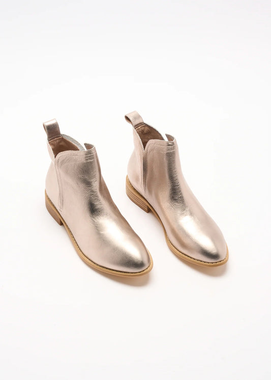 Douglas Leather Boot - Champagne