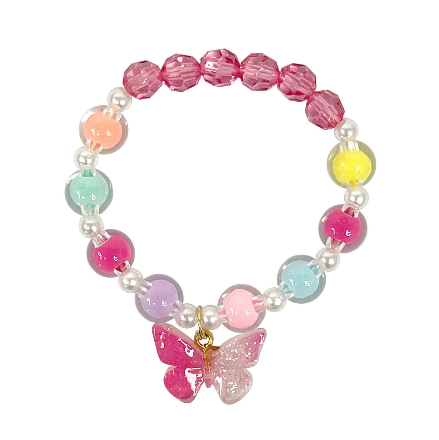 Pink Poppy - Butterfly Bracelet