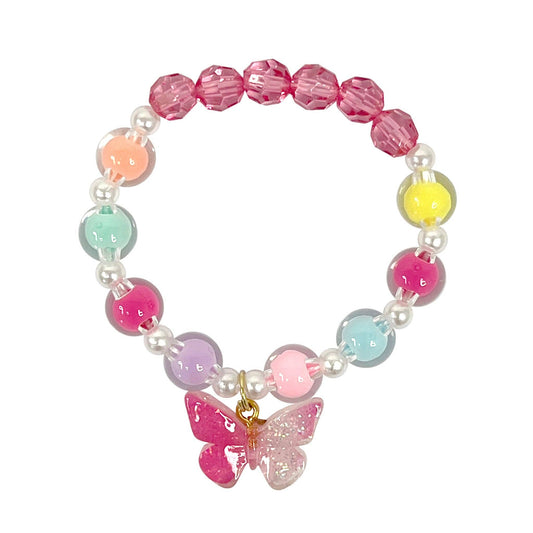 Pink Poppy - Butterfly Bracelet