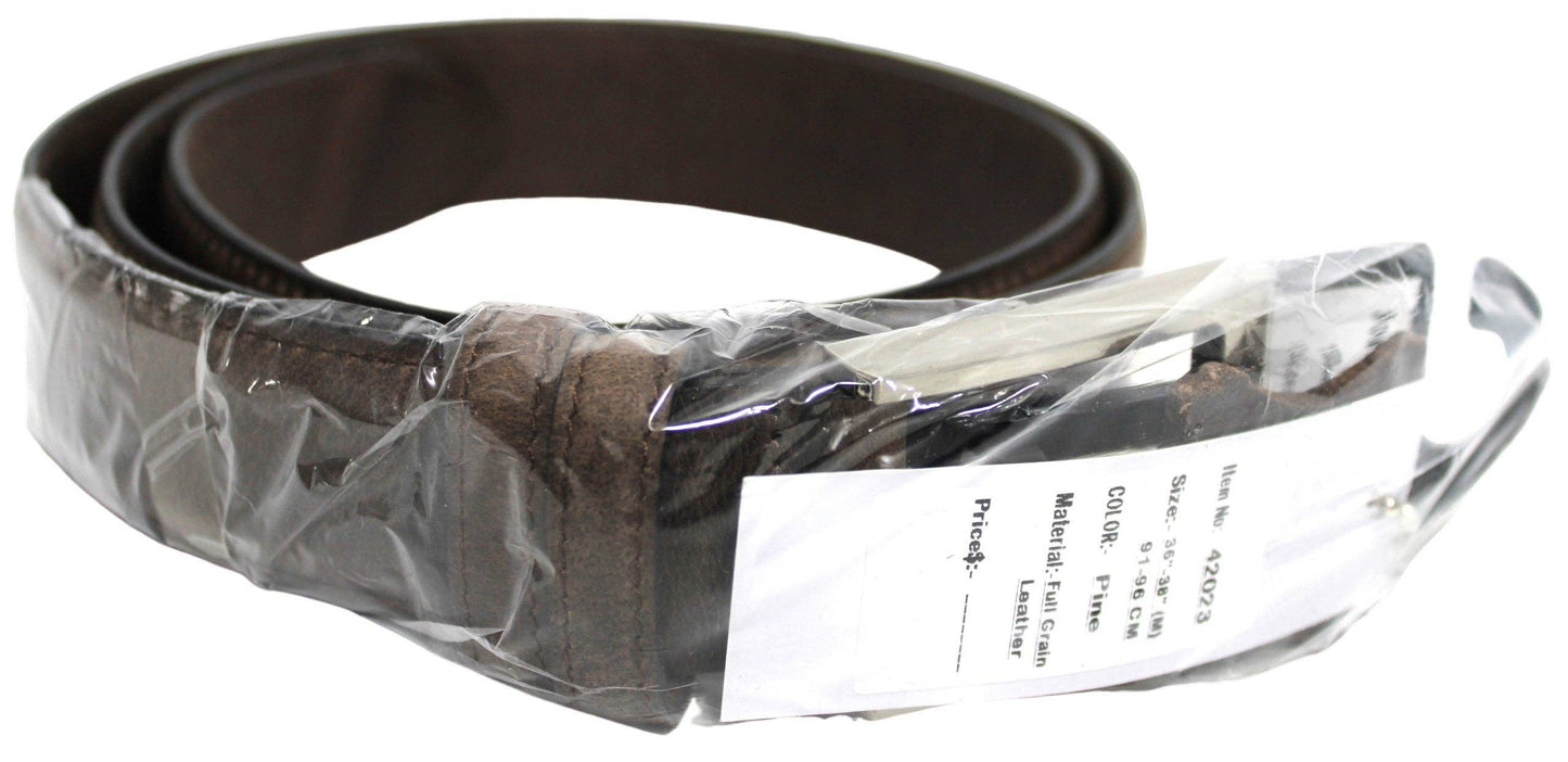 Genuine Leather Quality Men’s Belt Matte Finish - Black / 36 inch