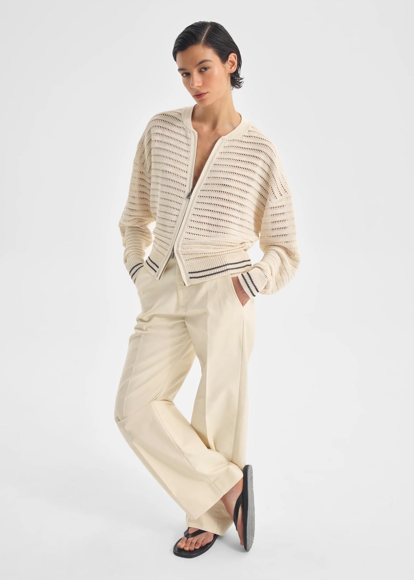 Dallas Knit Jacket Milk