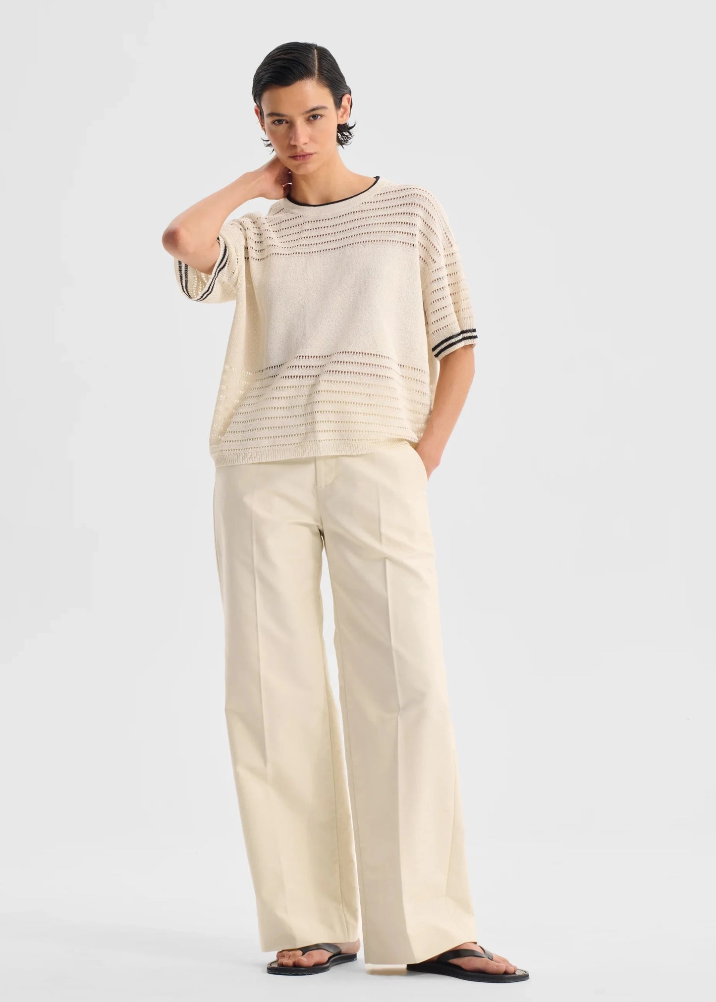 Dallas Knit Tee Milk