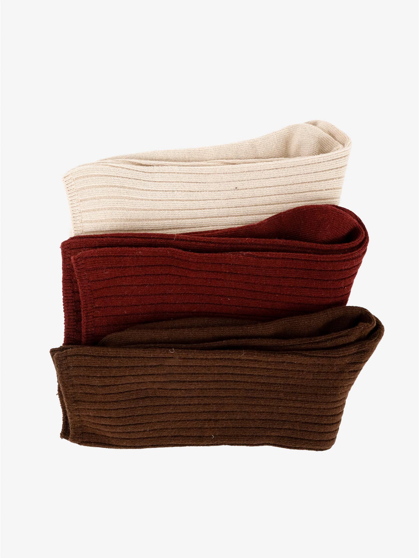 Chloe Everyday Ribbed Socks: WINE