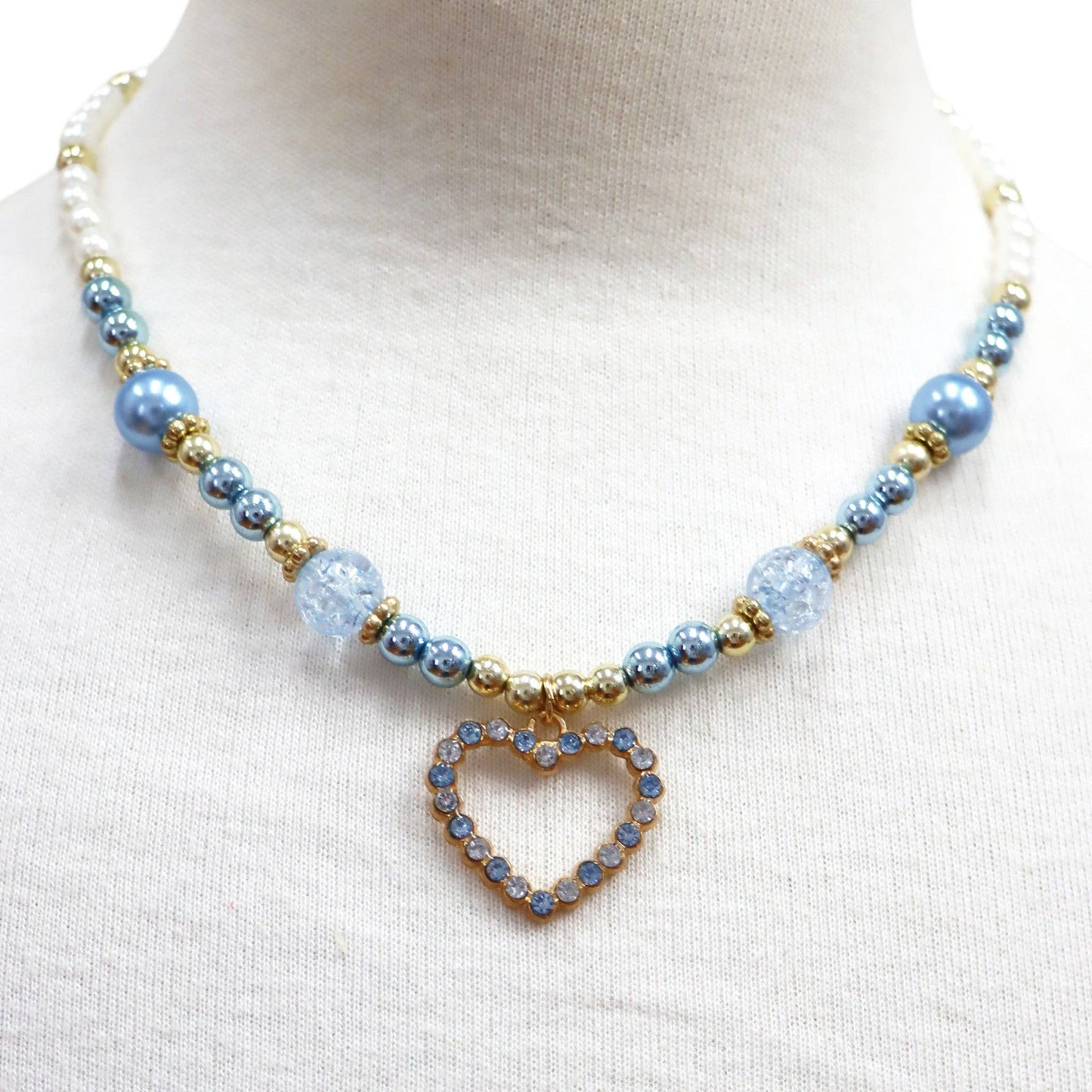 Pink Poppy - Dance Pearl Heart Necklace and Bracelet Set