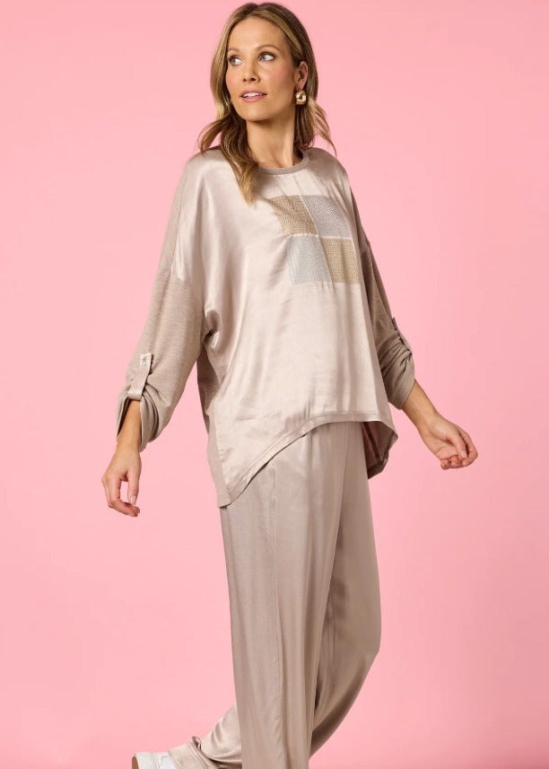Opera Sequin Top - Champagne
