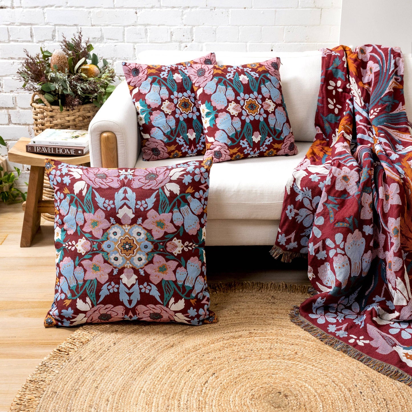 HENDEER - 'Magical Mystery' Woven Picnic Rug/Throw: Regular 130x160cm