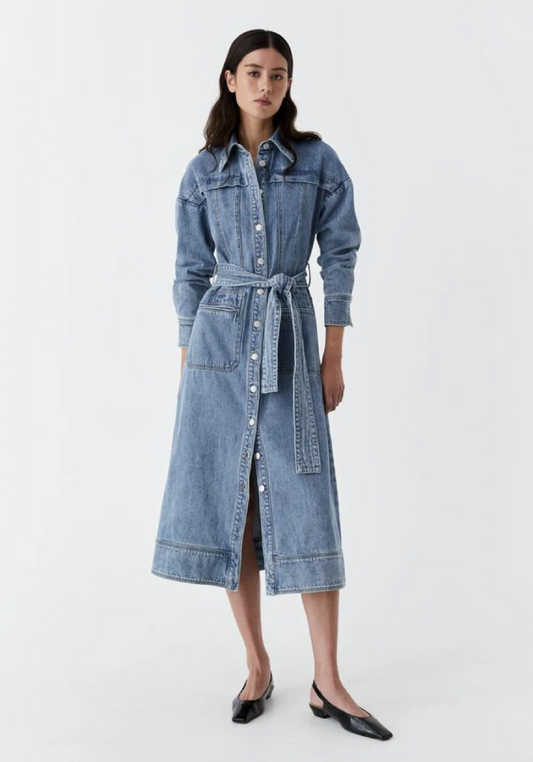 Isaac Denim Dress - Blue
