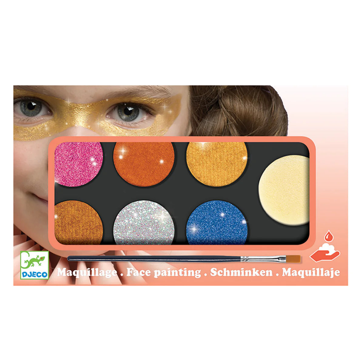 Metallic Body Art Palette 6 Colours