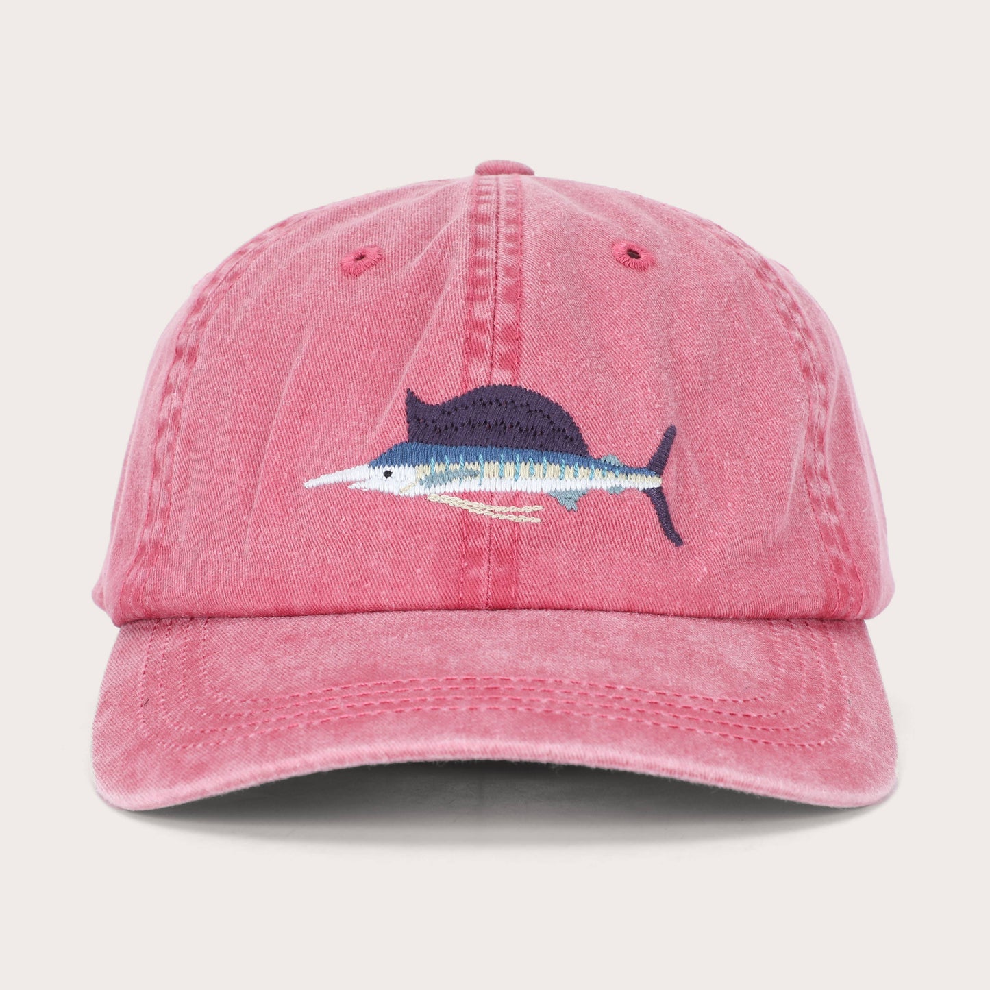 Pallion Point - Sailfish Fish Lid | Cotton Dad Cap in Pink