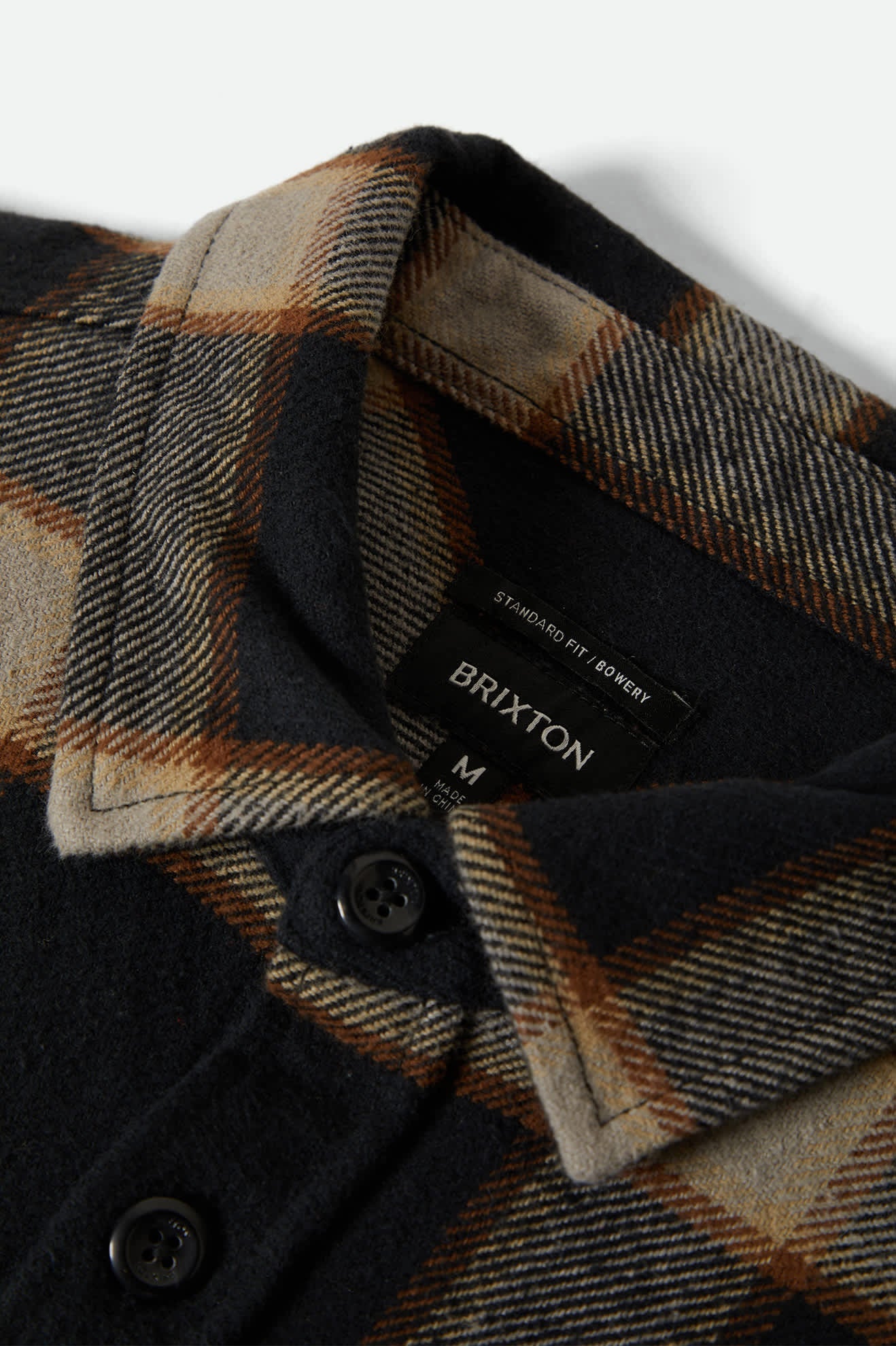 Bowery Heavy Weight L/S Flannel - Black / Cream