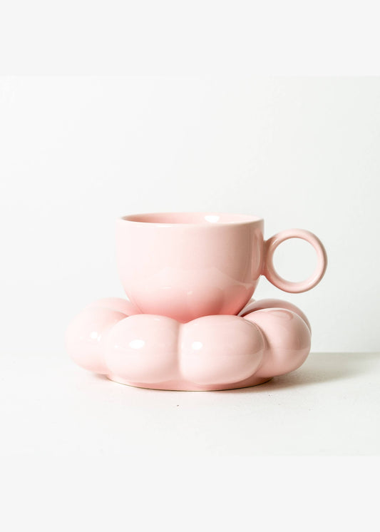 Lottie Mug and Saucer- Blue