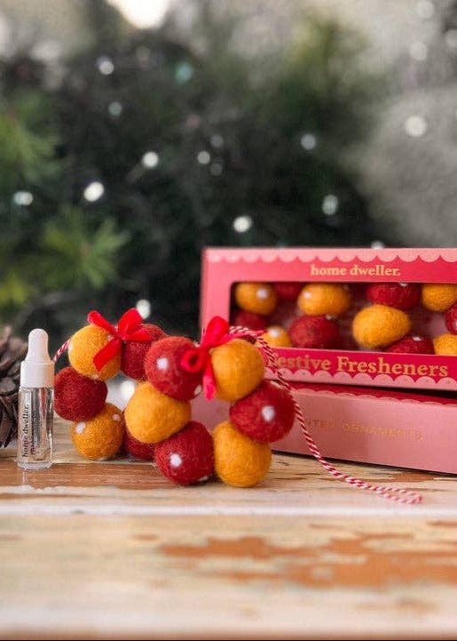 Festive Fresheners - POLKA DOTS - Reusable Scented Ornaments