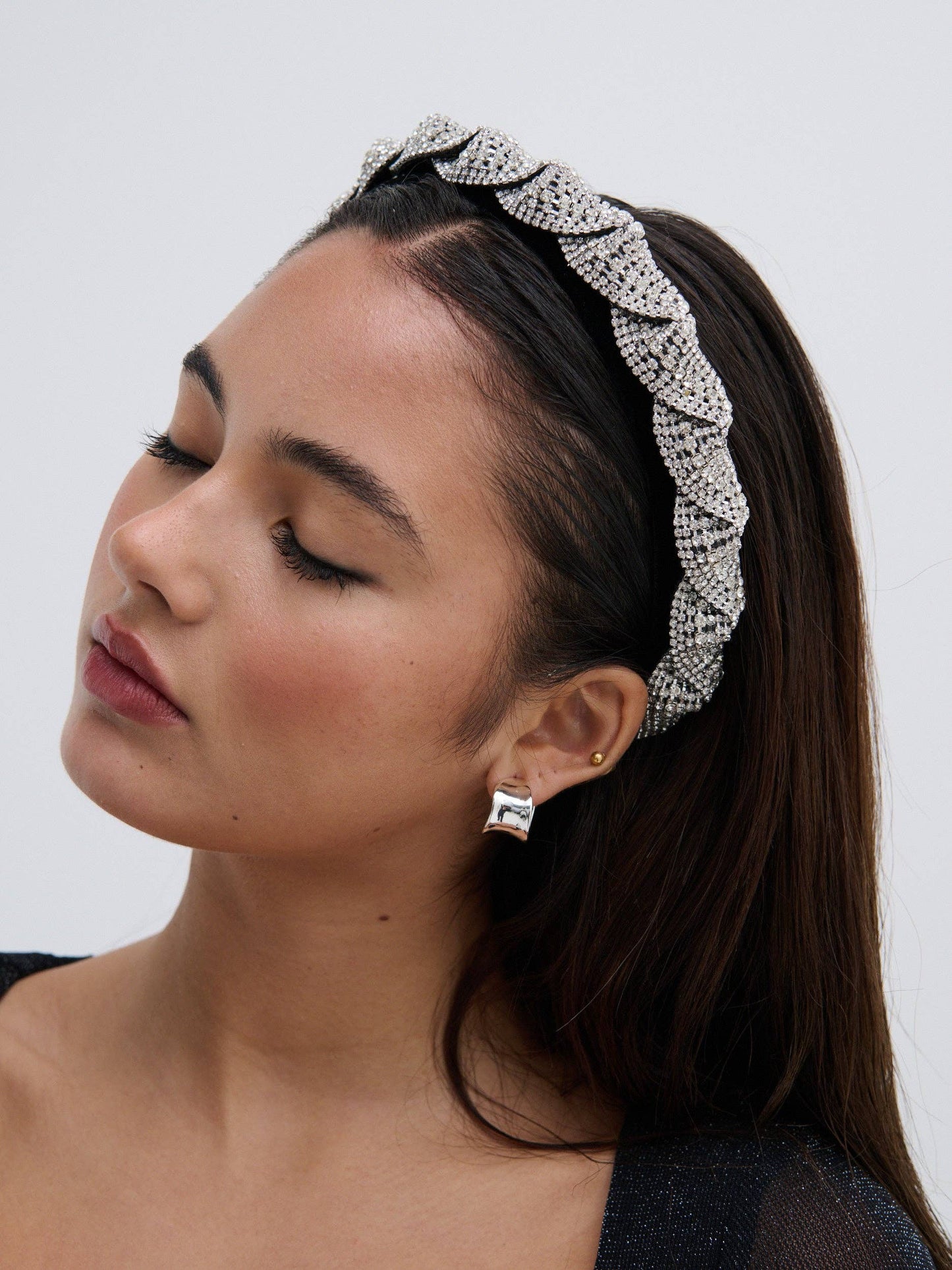 Angels Whisper Accessories - Twist Rhinestone Statement Headband