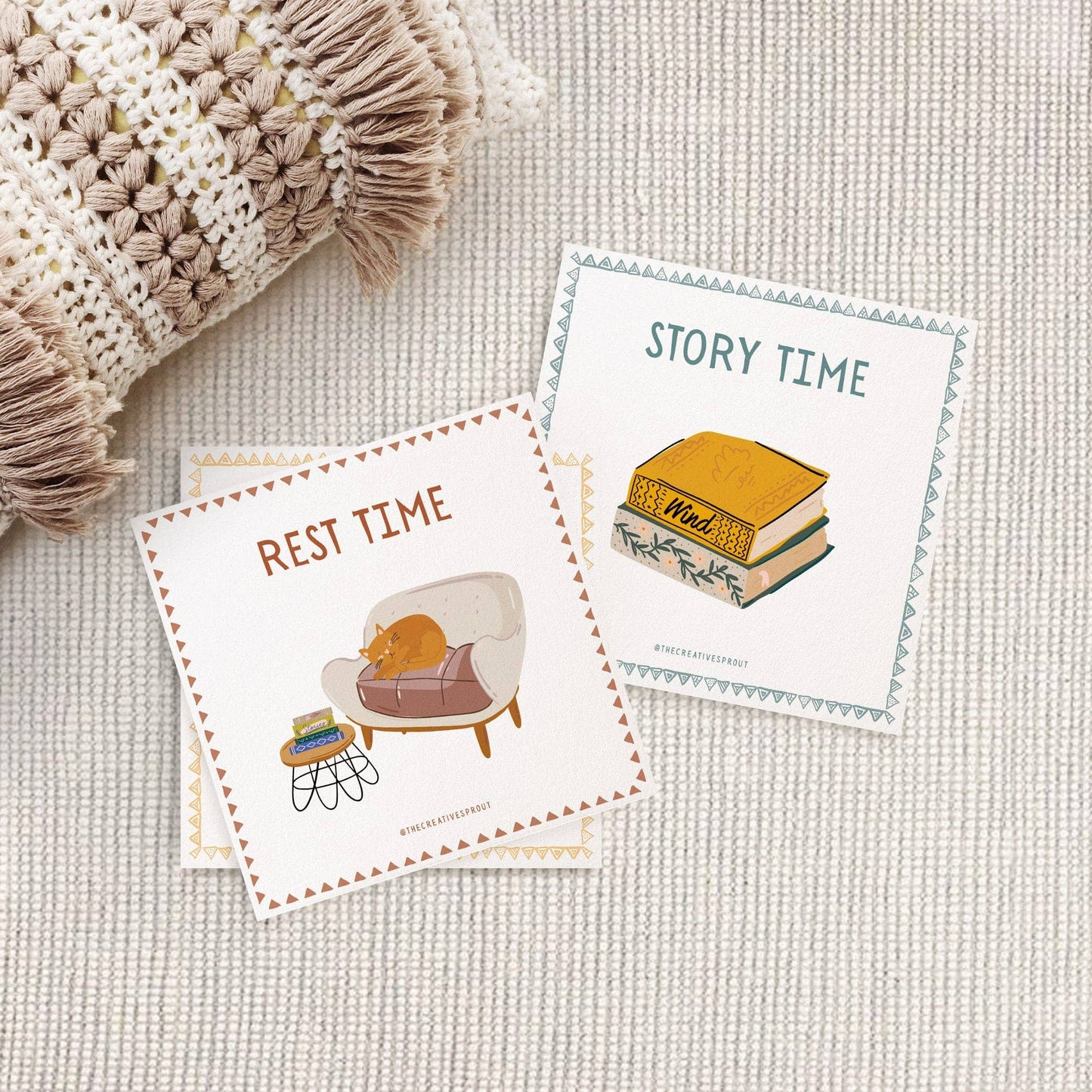 The Creative Sprout - 72 Daily Routine Cards