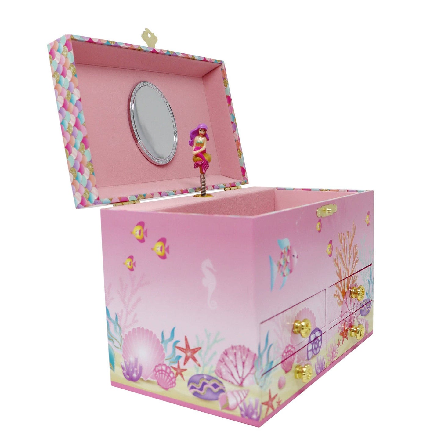 Pink Poppy - Enchanted Medium Mermaid Musical Jewellery