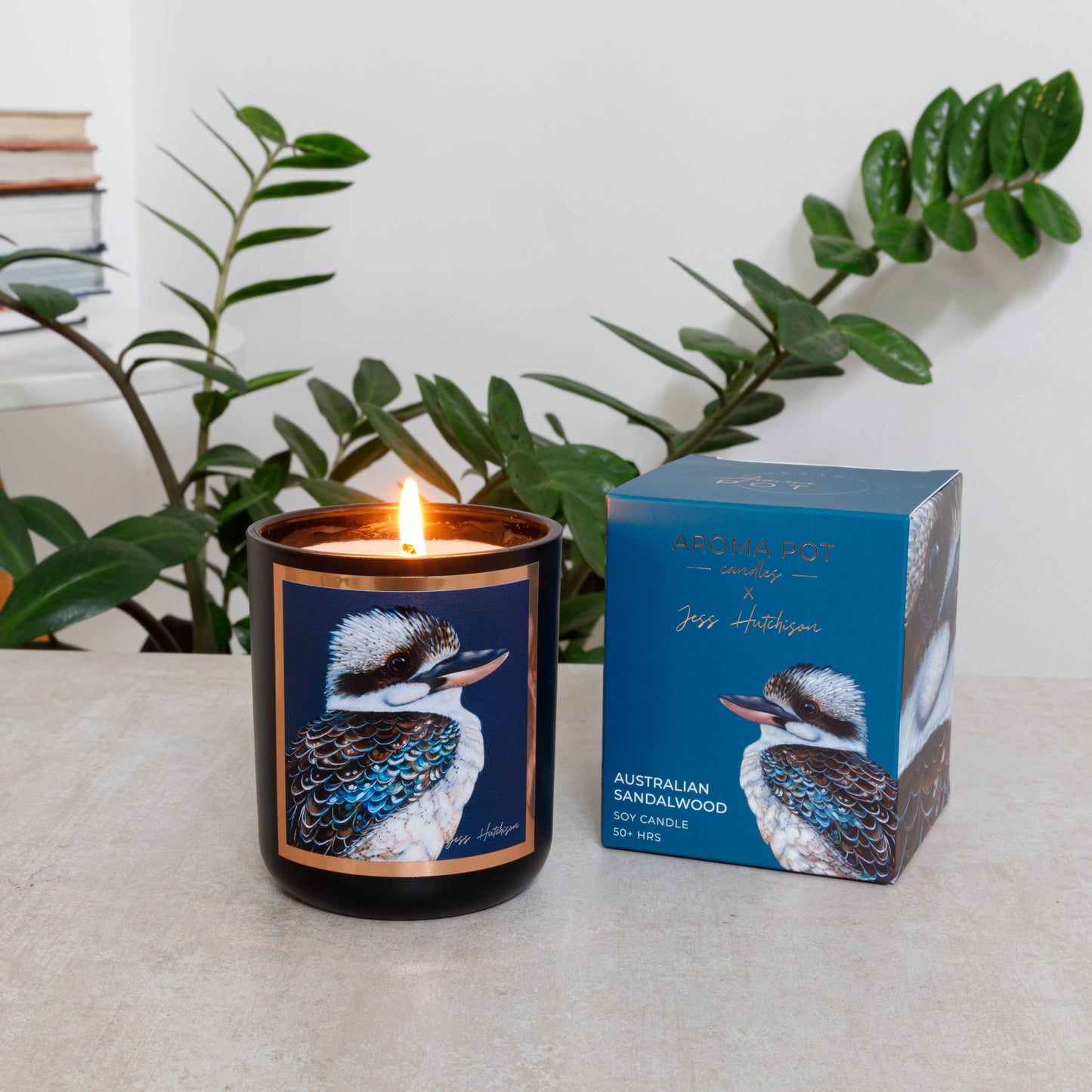 Aroma Pot - 50+hrs Australian artist soy candle - Australian Sandalwood